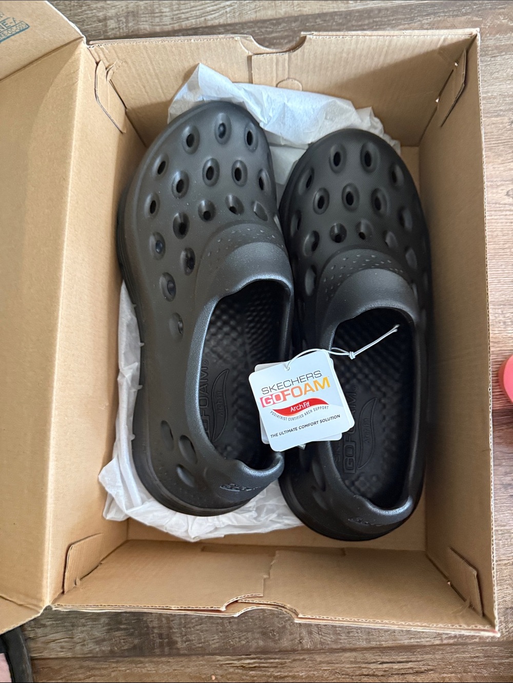 Skechers Kids Black GOFOAM Vented Slip-On Clogs
